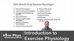 Introduction to Exercise Physiology