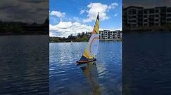 7ft. RC Sailboat in Action