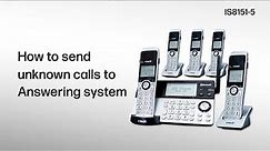 Send all unknown calls to the Answering System with the Smart Call Blocker - VTech IS8151-5