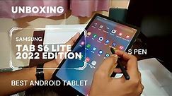 Unboxing Samsung galaxy Tab S6 lite 2022 edition | Setting up | In 2023