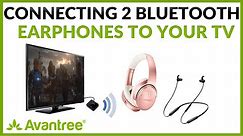 Connect 2 Earbuds to TV without Audio Lag - Avantree HT4186