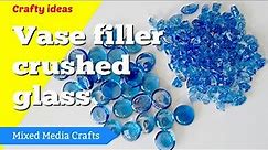 Break up glass pebbles into crushed glass for resin geode art pieces - safely