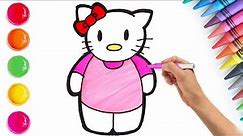 How to Draw Hello Kitty Easy | Cute Drawings | Learning & Drawing For Kids By Chiki Art