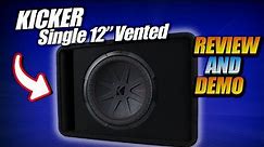 Kicker 48VCWR122 12" Subwoofer in a Vented box. PLUS How to Tune an Amp! Step by Step.