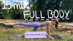 15MIN full body pilates workout for beginners // tone and lengthen your body // no equipment