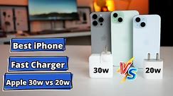 Best fast charger for iPhone | Apple 30w vs 20w charger