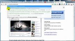 Using the Google Chrome Browser