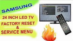 How to open Samsung LED TV Service Menu || Samsung LED TV Factory Reset