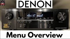 Denon AVR-S760H Setup Menu Overview and Speaker Configuration