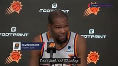 Durant can't believe Embiid hit 70 points