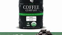 The Bean Coffee Company Organic Premium Espresso, Dark Roast, Whole Bean, 5-Pound Bag