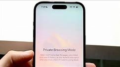 How To Turn Off Private Browsing On iPhone!