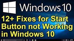 ✔️ 12+ Fixes for Start Button not Working in Windows 10 - 2020 - Cortana, Edge, Taskbar Not Working