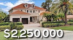 Touring a $2.25 Million Waterfront Home In Tampa Florida - Florida Luxury Home Tour