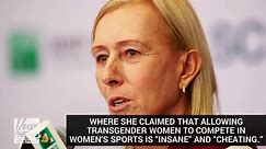 Former tennis champ Martina Navratilova criticized for comments about trans athletes