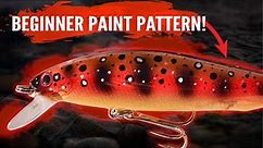 Easy Lure Painting For Beginners // Trout Pattern