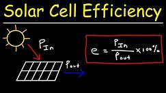 Solar Cell Efficiency