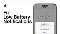 How to Turn Off Low Battery Notification on iPhone