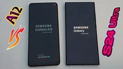 Samsung Galaxy S24 Ultra (Flagship Phone) VS Samsung Galaxy A12 ( MidRange Phone ) - Speed Test