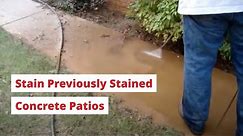 Stain Previously Stained Concrete Patios - Direct Colors DIY Home Projects