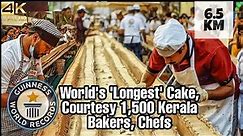 World's 'longest' cake: Indian bakers create new Guinness World record, Thrissur, Kerala, India