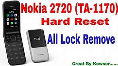 Nokia 2720 (TA-1170) Hard Reset II Nokia 2720 Screen Lock remove II Nokia 2720 Security Code Unlock