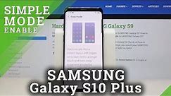 How to Activate Easy Mode in SAMSUNG Galaxy S10 Plus – Simple Layout