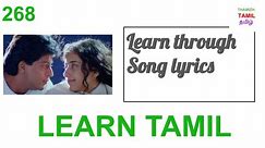 LEARN TAMIL 269 - LEARN TAMIL THROUGH SONGS #spokentamil