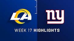 Rams vs. Giants highlights | Week 17