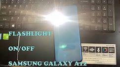 How To Turn Flashlight ON/OFF Samsung Galaxy A12