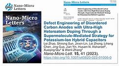 41. Defect Engineering of Disordered... - Nano-Micro Letters