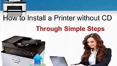 How to install a printer without the cd driver