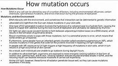 DNA mutations