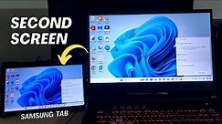 Use Samsung Galaxy Tablet as a Second Monitor for PC