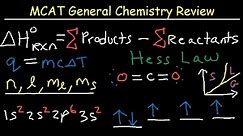 MCAT General Chemistry Review Part 2