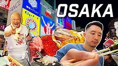 OSAKA FOOD TOUR: What to Eat & MUST Try Dishes!! 🍣🍰🇯🇵