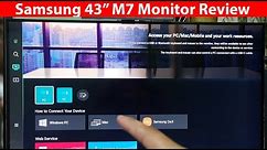 Hindi | Best smart monitor in market |Samsung Smart Monitor M7 43 inch Monitor Review