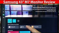 Hindi | Best smart monitor in market |Samsung Smart Monitor M7 43 inch Monitor Review