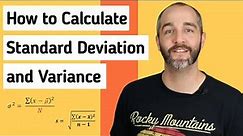 How to Calculate Variance and Standard Deviation