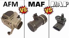AFM vs. MAF vs. MAP - Air flow SENSORS - HOW they WORK and how they DIFFER from each other