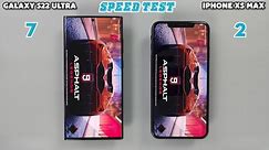Samsung Galaxy S22 Ultra vs iPhone Xs Max | Speedtest & Camera Comparison