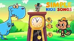 Hickory Dickory Dock | Music Videos For Kids | Compilation | Simple Kids Songs