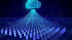 Cloud computing network server data upload and storage backup