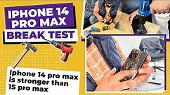 iPhone 14 Pro Max BREAK TEST with HAMMER 🔨 || iPhone 14 Pro Max is better BETTER THAN 15 PRO🙃