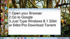 How to Download Windows 8.1 Pro 32 bit for FREE