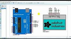 Interfacing Arduino with ST7565 LCD Proteus Simulation