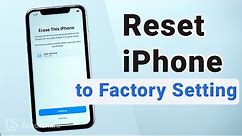 How to Reset iPhone to Factory Setting without iTunes/Computer 2023
