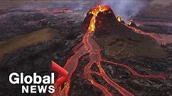 Iceland volcano eruption offers "most beautiful" lava show