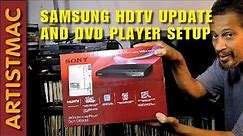#HDTV #1080p Samsung HDTV Update, and DVD Player Setup