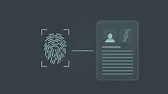 scanning fingerprint revealing biometric information